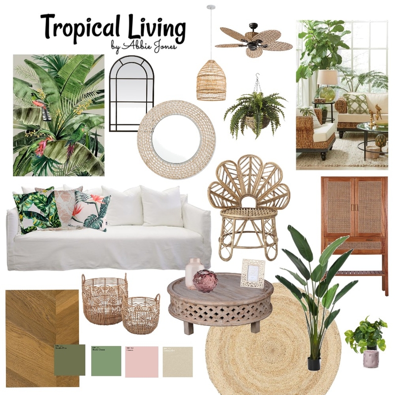 Tropical Living Mood Board by AbbieJones on Style Sourcebook