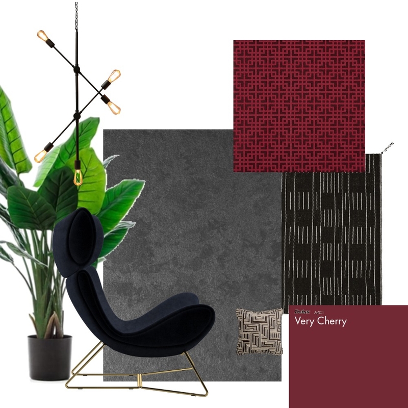 Masculine Jewel Tone Study Mood Board by O.A.I. Concept Inc. on Style Sourcebook