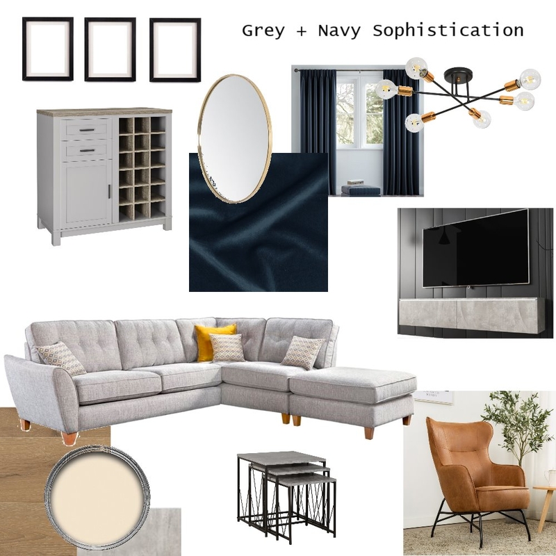 Navy &amp; Grey Sophistication V2 Mood Board by Chestnut Interior Design on Style Sourcebook