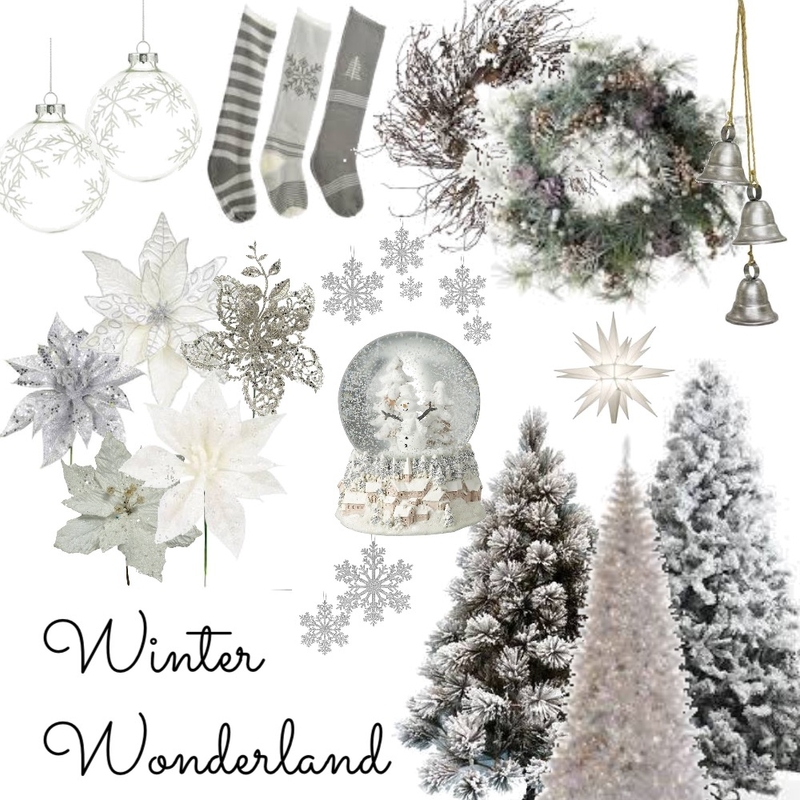 White Christmas winter wonderland Mood Board by Oleander & Finch Interiors on Style Sourcebook