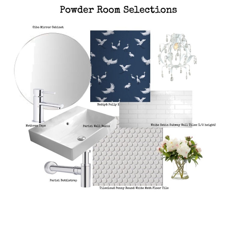 Powder Room Selections Mood Board by BFD on Style Sourcebook