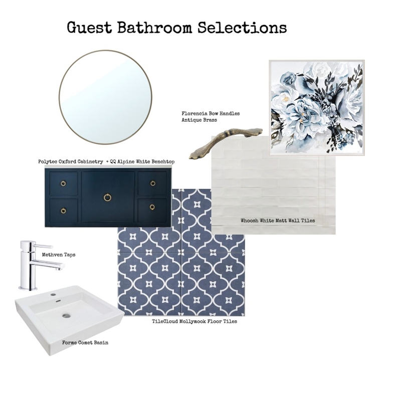 Guest Ensuite Selections Mood Board by BFD on Style Sourcebook