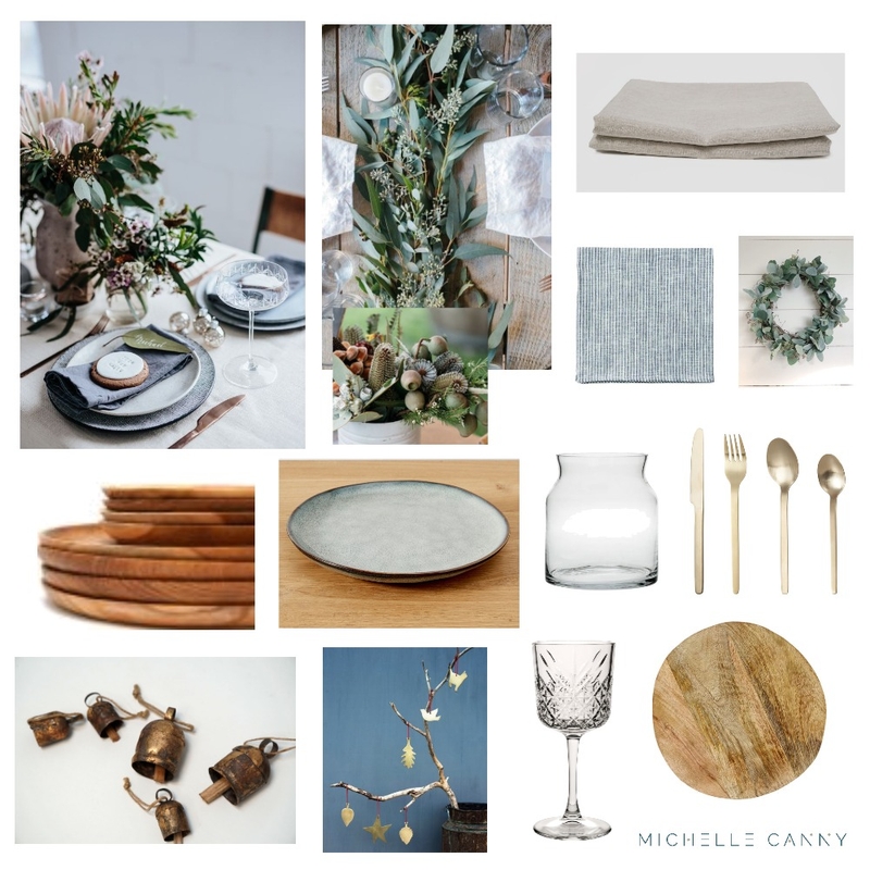 Christmas Table Setting Mood Board by Michelle Canny Interiors on Style Sourcebook