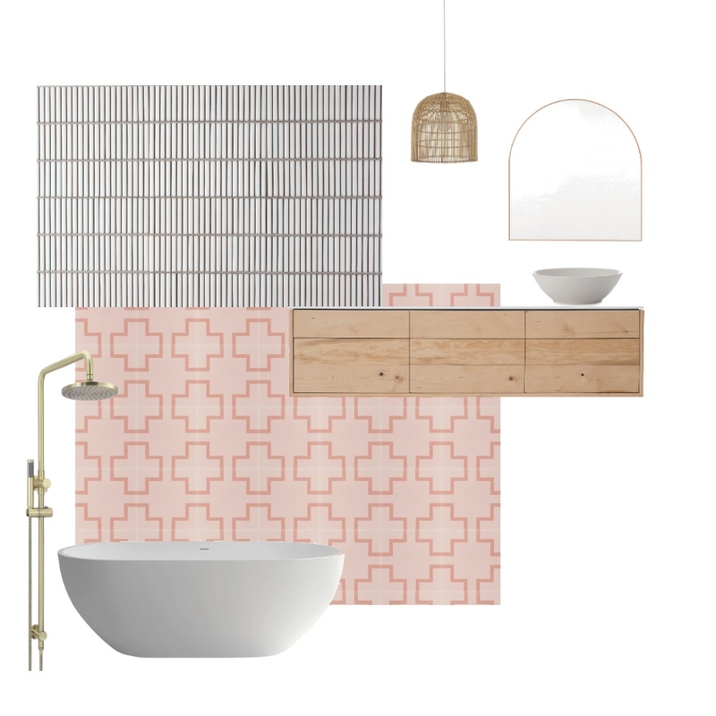 TileCloud Bondi Tile in Pink Mood Board by artofflorence on Style Sourcebook