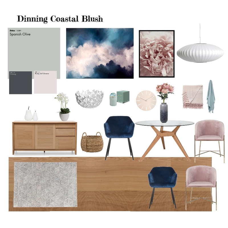 Dinning Coastal Blush Mood Board by mumheidi on Style Sourcebook