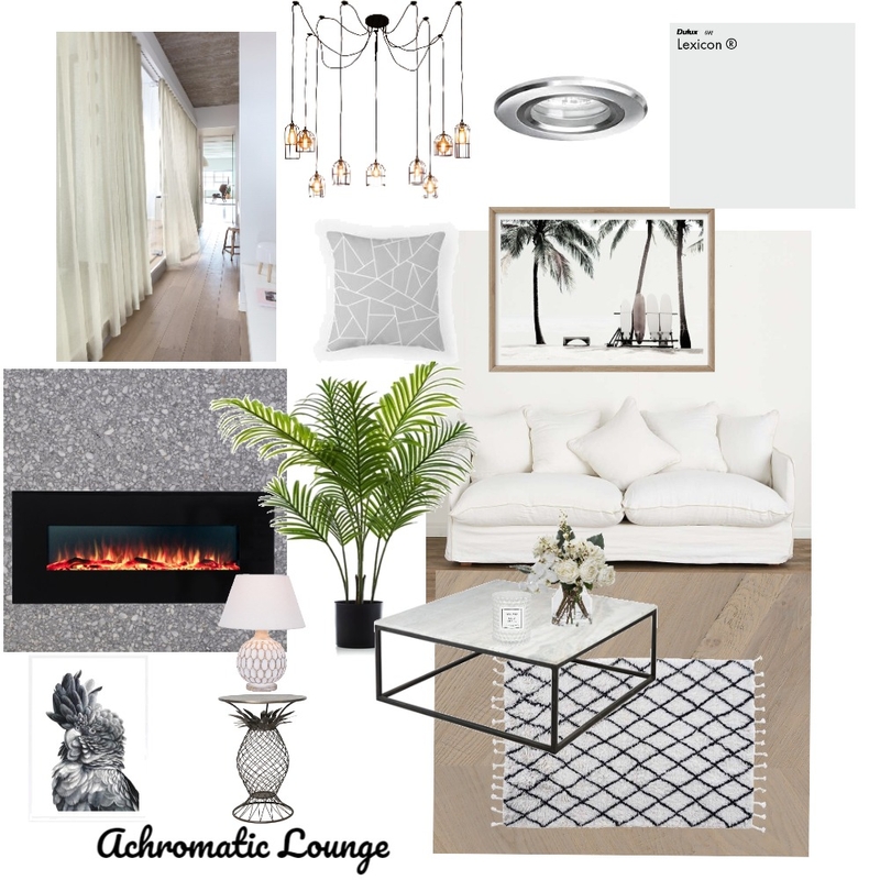 Achromatic Lounge Mood Board by Maxibaby on Style Sourcebook