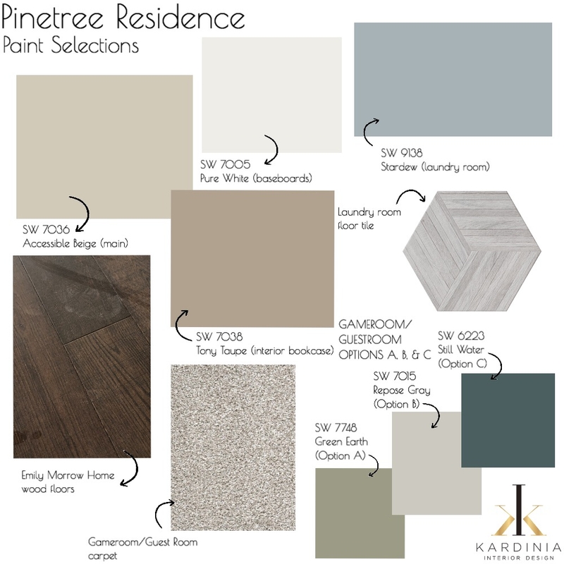 Pinetree Residence - Paint Selections Mood Board by kardiniainteriordesign on Style Sourcebook