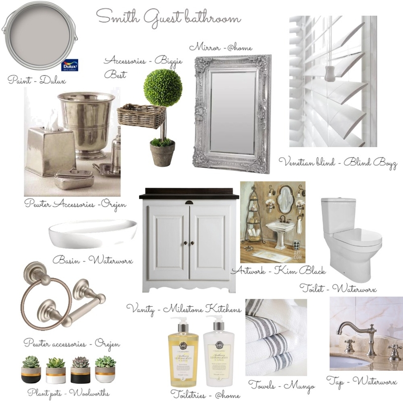 Bathroom Reno Mrs Cathy Smith Mood Board by DesignByDes on Style Sourcebook