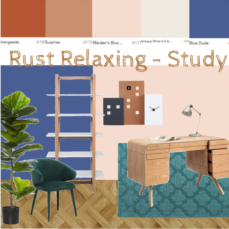 Rust Relaxing - Study Mood Board by Kohesive on Style Sourcebook