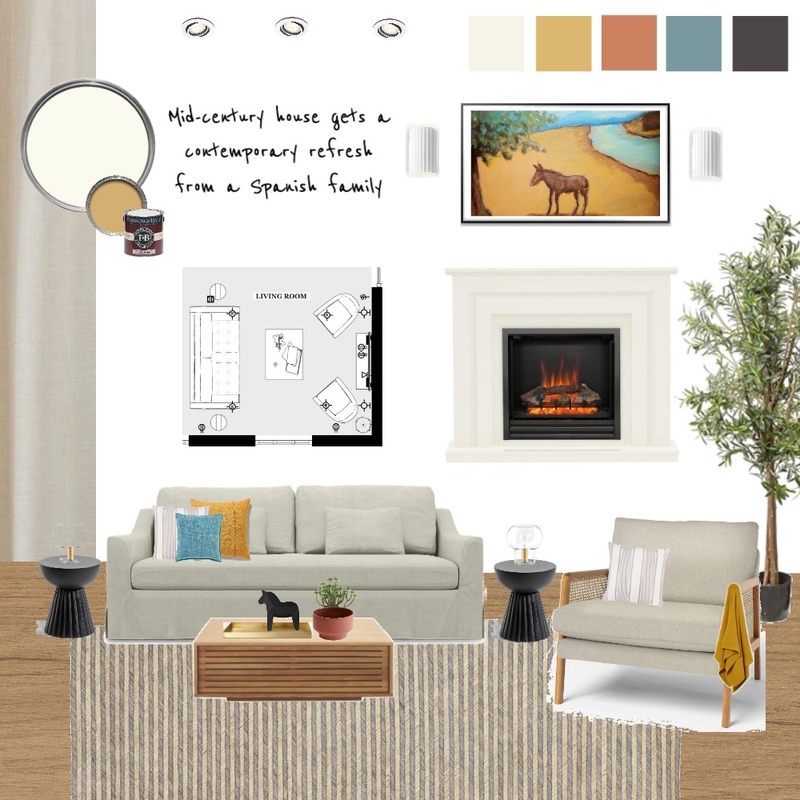 module9/living room Mood Board by Reka Fabian on Style Sourcebook
