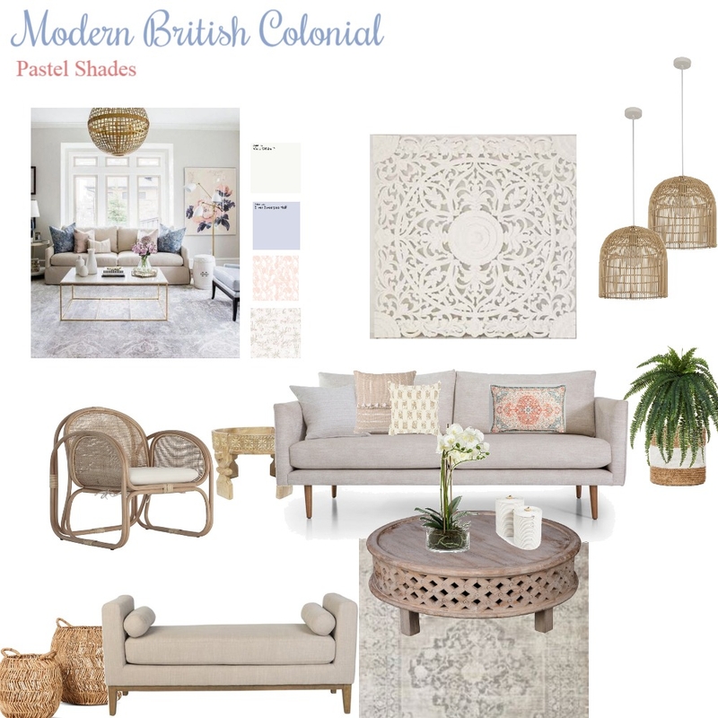 Modern British Colonial Mood Board by design_by_raichel on Style Sourcebook