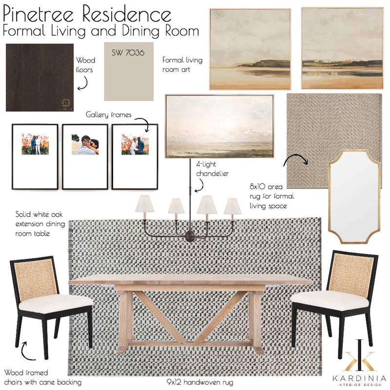 Pinetree Residence - Formal Living and Dining Room Mood Board by kardiniainteriordesign on Style Sourcebook