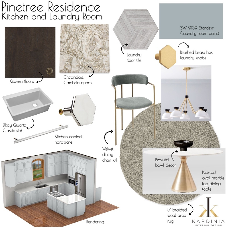 Pinetree Residence - Kitchen and Laundry Room Mood Board by kardiniainteriordesign on Style Sourcebook
