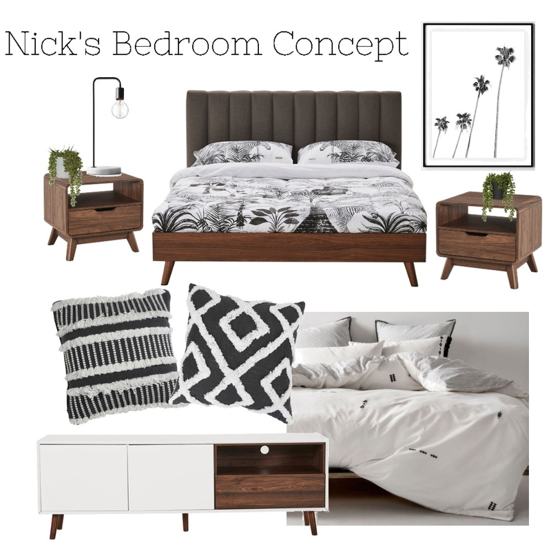 Nick's Bedroom Concept Mood Board by rubytalaj on Style Sourcebook