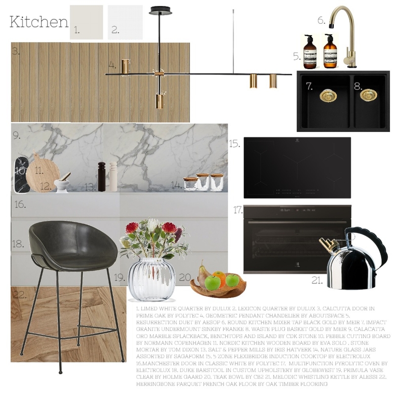 Kitchen Sample Board Mood Board by VickyW on Style Sourcebook