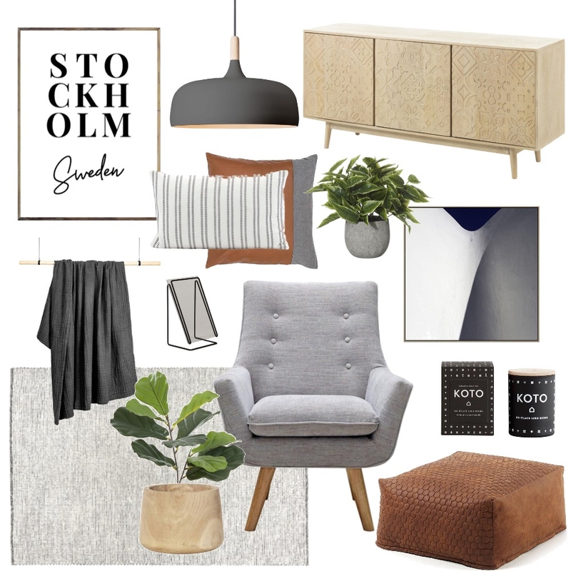 Stockholm Sweet Holm. Mood Board by Oleander & Finch Interiors on Style Sourcebook