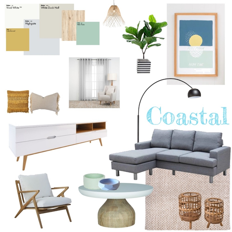 Coastal Living Room Mood Board by Measured Interiors on Style Sourcebook