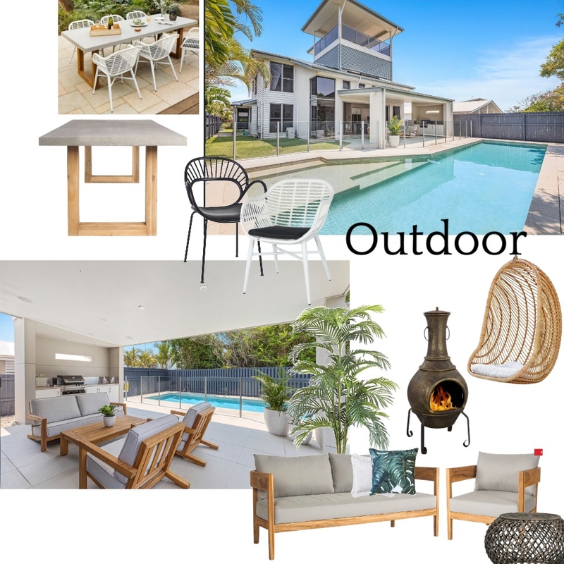 Outdoor Pool Area Mood Board by 3doors2thebeach on Style Sourcebook