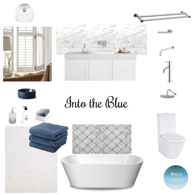 Into the blue Mood Board by Breezy Interiors on Style Sourcebook