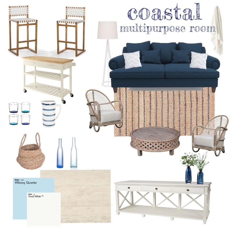 Coastal multipurpose Mood Board by 55 Park Interiors on Style Sourcebook