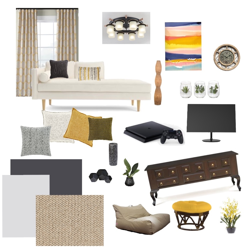 Modern vintage family room Mood Board by Emsgdlsg on Style Sourcebook