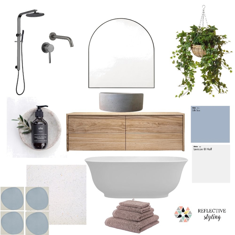 Bathroom Mood Board by Reflective Styling on Style Sourcebook
