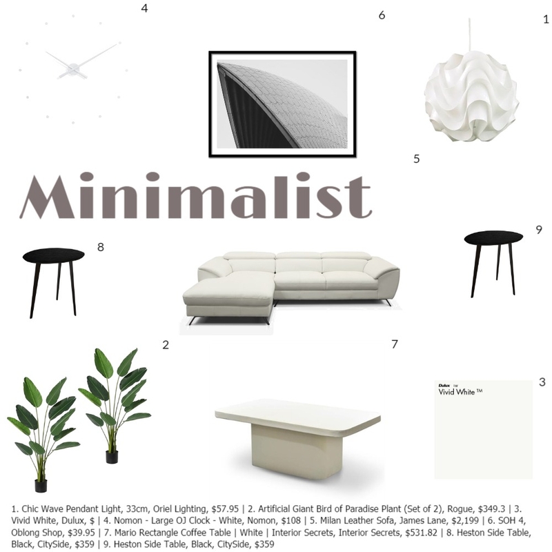 Minimalist Mood Board by nzngstudio on Style Sourcebook