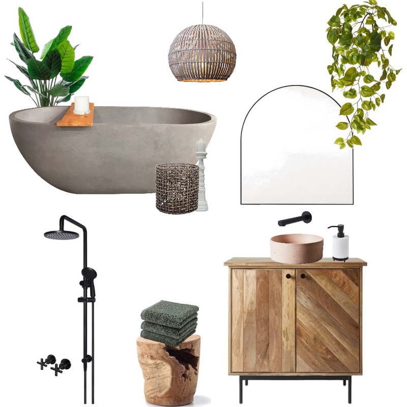 Spiritual Bathroom Mood Board by Haus & Hub Interiors on Style Sourcebook