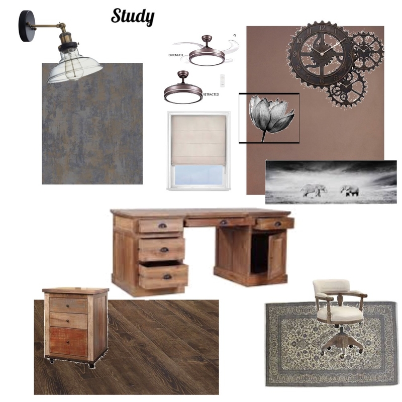 Study Mood Board by Quil Interiors and Renders on Style Sourcebook