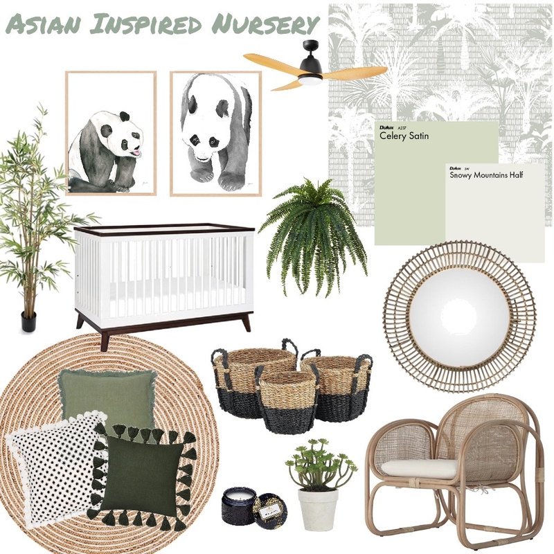Asian Inspired Nursery Mood Board by AlainaPhillippi on Style Sourcebook