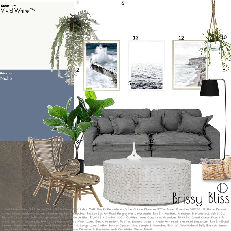 Brissy Bliss Mood Board by Dreampods Group on Style Sourcebook