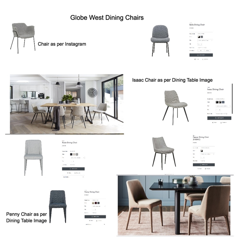 Dining Chairs Globe West January 2020 Mood Board by Sympatico on Style Sourcebook