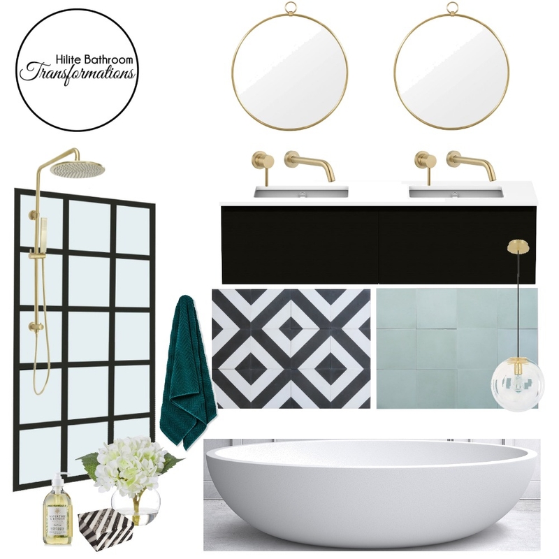 Hollywood glamour Mood Board by Hilite Bathrooms on Style Sourcebook