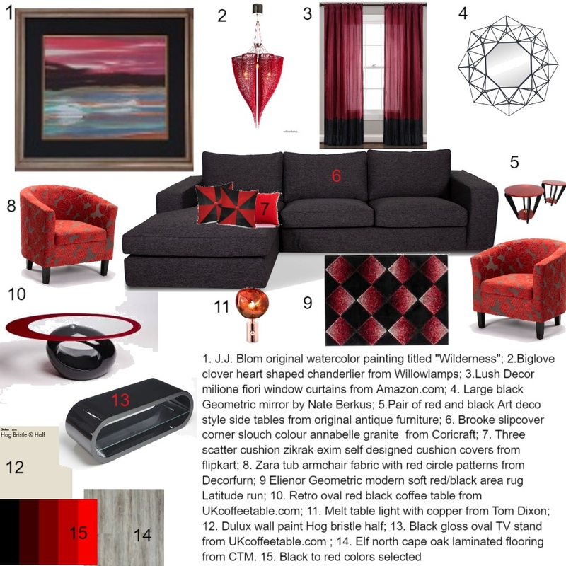 Art deco living room Mood Board by Sindile on Style Sourcebook