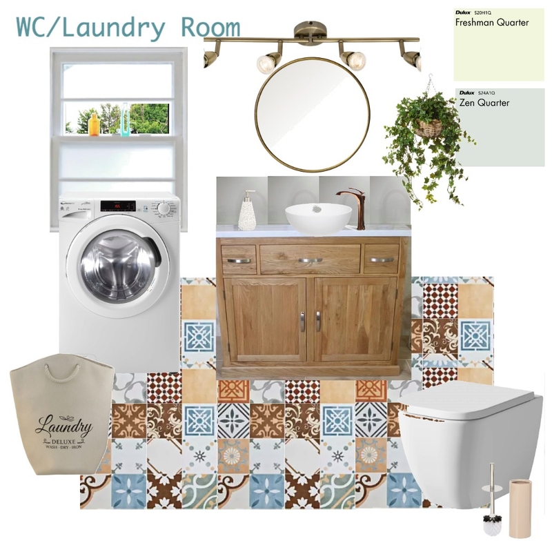 WC/Laundry Room Mood Board by Danielle Board on Style Sourcebook
