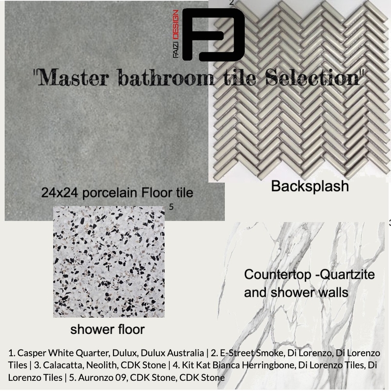 Master bathroom -syracuse project Mood Board by Faizi Design on Style Sourcebook