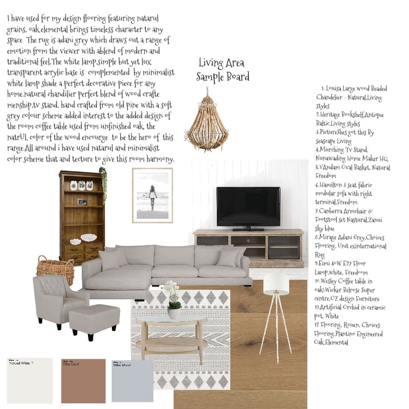 Living Area Mood Board by Baylisse on Style Sourcebook