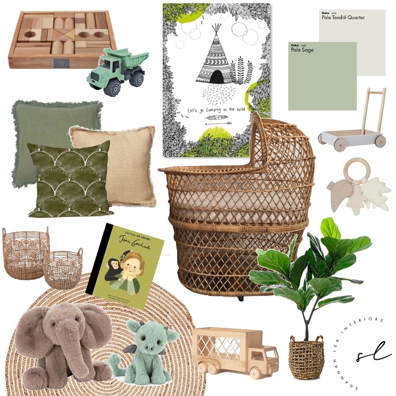 Wild Nursery Mood Board by Shannah Lea Interiors on Style Sourcebook