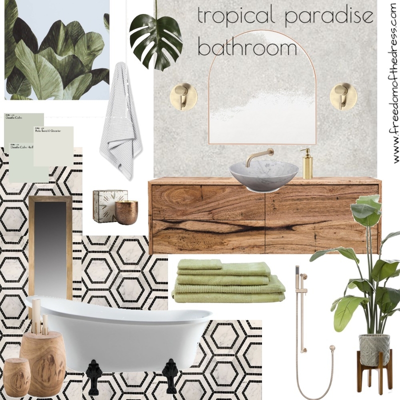 Tropical Paradise Bathroom Mood Board by amandajdeflavio on Style Sourcebook