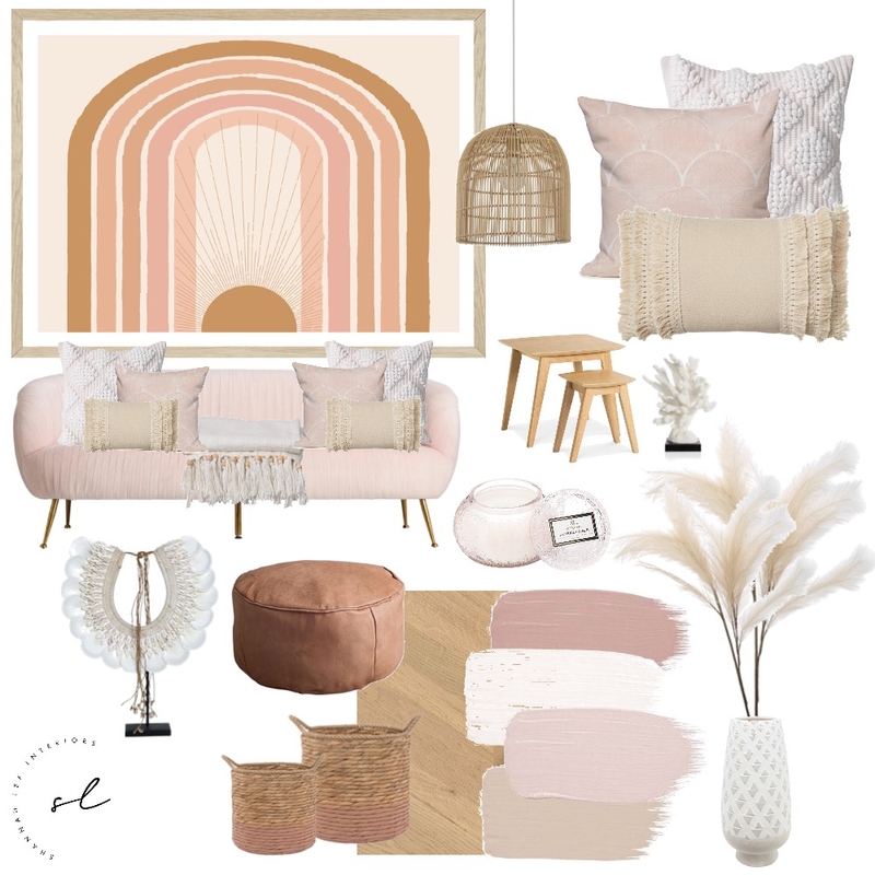 Living Boho Mood Board by Shannah Lea Interiors on Style Sourcebook