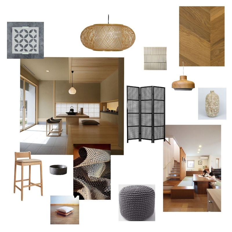 Japanese Open-Plan Living/Dining Mood Board by SacredSpaces on Style Sourcebook