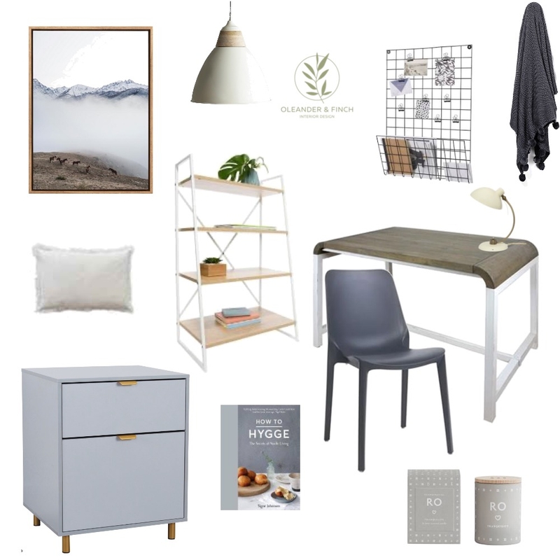 Scandi study Mood Board by Oleander & Finch Interiors on Style Sourcebook