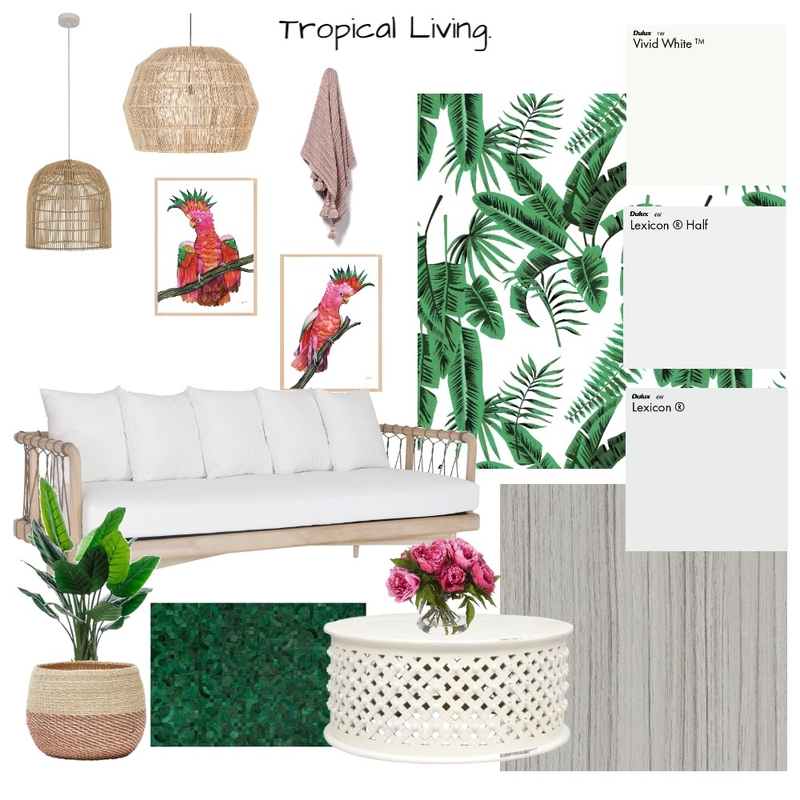 Tropical Mood Board by Victoria95 on Style Sourcebook