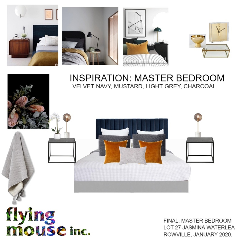 Jasmina Master bedroom Mood Board by Flyingmouse inc on Style Sourcebook