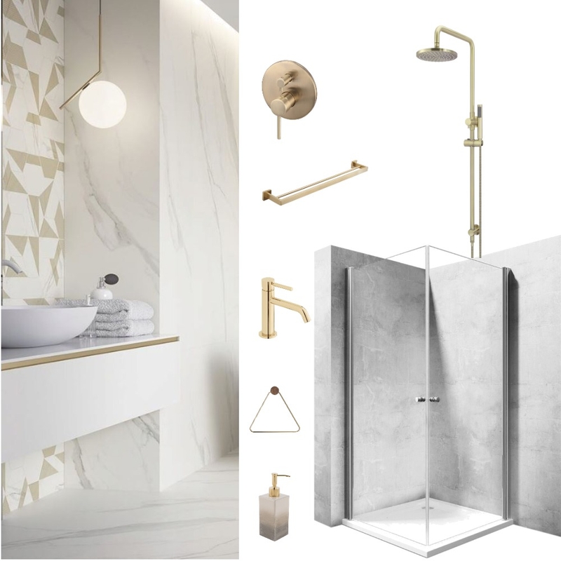 Bathroom white with marble Mood Board by Holi Home on Style Sourcebook
