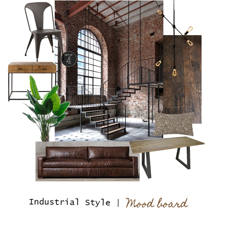 Industrial mood board + Mood Board by Nicolecalvertdesigns on Style Sourcebook