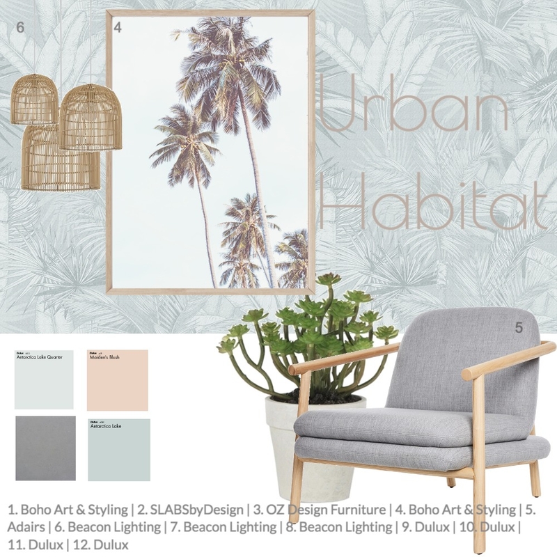 2020#9 Mood Board by Urban Habitat on Style Sourcebook