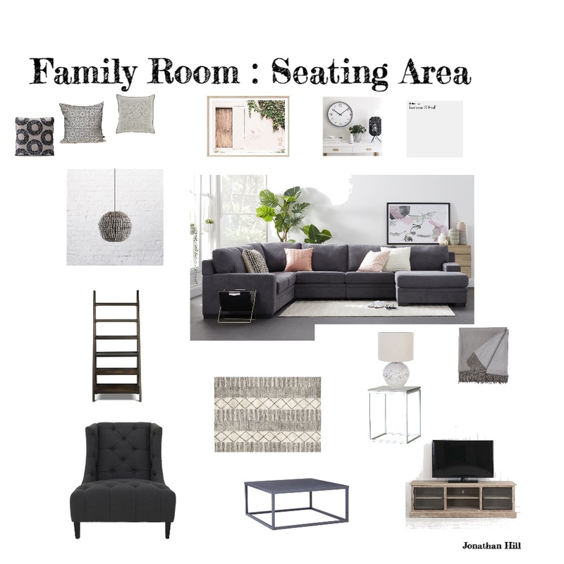 IDI Mod 9: Family Seating Area Mood Board by Jonathan Hill on Style Sourcebook