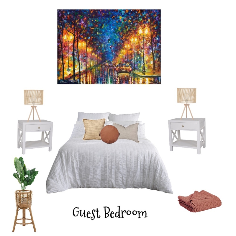 Guest Bedroom 3 Cy &amp; Paul Mood Board by keirarichesdesigns on Style Sourcebook