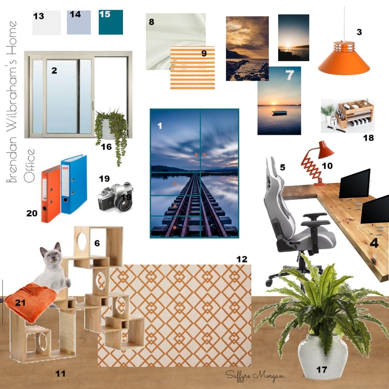 Brendan's Home Office Mood Board by SaffyreMorgan on Style Sourcebook